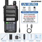 Baofeng UV-9R PRO Air Band Walkie Talkie IP68 Waterproof Multi Band Wireless Copy Frequency AM FM DTMF Long Range Two Way Radio