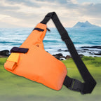 ABBREE PT-17 Large Capacity Waterproof Walkie Talkie Carry Bag Fashion Orange L Shape Lightweight Portable Adjustable Chest Bag