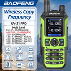 Baofeng UV-21 Pro Wireless Copy Frequency VHF UHF Powerful Waterproof V2 Long Range UV-32 Long Range Type-C Two Way Ham Radio