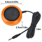 ABBREE KES-4 Car Radio Mini External Speaker Lounder Clear Sound with 3.5mm Plug Power Cord for CB Radio Stations Mobile Radio