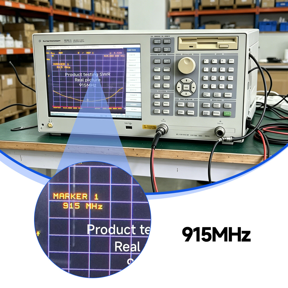 ABBREE AR-915 V1 V2 915MHz High Gain Omni Antenna SMA Male UHF Long Range for LoRa IoT Module Indoor Outdoor Communication