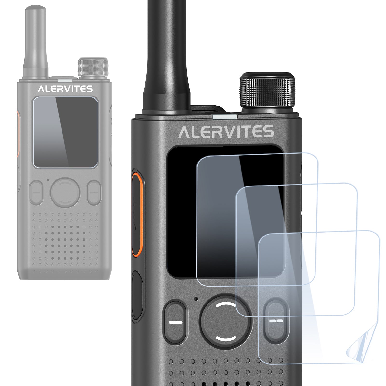 Baofeng AT1 POC Global Talking Walkie Talkie Screen Protector Anti-Scratch Protective Film Radio Accessories For ALERVITES AT-1