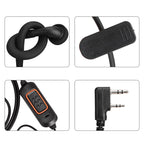 ABBREE 780 Headset Mic earphone For BaoFeng UV-5R UV-5RH UV-21 PRO UV32 Quansheng UV-K6 Walkie Talkie Two Way Radio Accessories