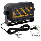 ABBREE KES-3 Plus Moblie Radio External Speaker 3.5mm Plug Long Range Clear Sound Compatible with Most CB Radios Moblie Radios