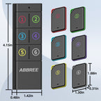 ABBREE KF-106 Wireless Key Finder RF Key Locator Pet Tracker Wallet Tracker Remote Control 1 RF Transmitter 6 Receiver