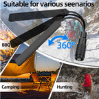 ABBREE AR-188 Gooseneck Tactical Antenna SMA-Female VHF UHF for Baofeng UV-5R MINI UV-5RH 21 PRO QUANSHENG UV-K5 Walkie Talkie