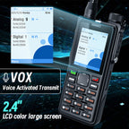 ABBREE AR-880 DMR Digital Walkie Talkie 10W IP67 Waterproof Dual Mode Analog Dual Band AES256 Dual Time Slot SMS VOX Ham Radio