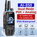AIRITON AI‑850 POC Analog Dual‑Mode 4G Network Walkie Talkie Full‑Band Two‑Way Radio IP68 Waterproof Handheld Radio for Team Communication Camping Trucking