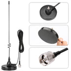 ABBREE AD-109 Mobile Radio Antenna Magnetic Dual Band VHF UHF PL259 Connetor For Car Radio