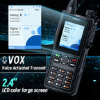 AIRITON AI-881 DMR Walkie Talkie IP67 Waterproof 10W High Power Dual Time Slot Large Color Screen VOX Two Way Radio