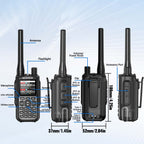 BAOFENG MINI 5 Walkie Talkie 2200mAh Battery APP Bluetooth Programming Long Range Dual PTT Newly Upgraded UV-5R MINI Ham Radio