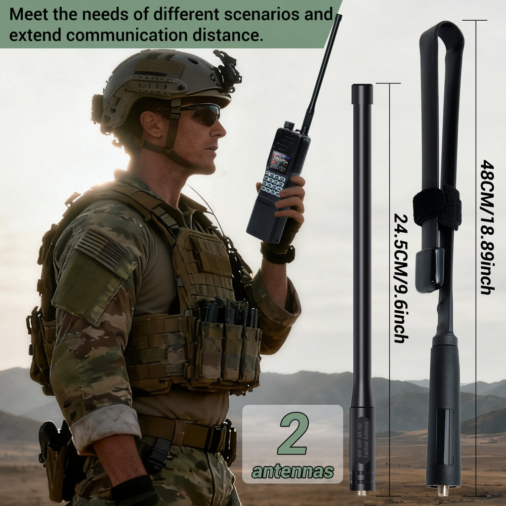 BAOFENG AR-152 PRO GPS Walkie Talkie Long Range Bluetooth Programming 10W Multi Band 12000mAh Tactial 1000CH Two Way Ham Radio