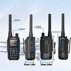Baofeng Mini 5 Walkie Talkie Upgrade 5R Mini Bluetooth Programming Wireless Copy Frequency Full Band Type-C Long Range Ham Radio