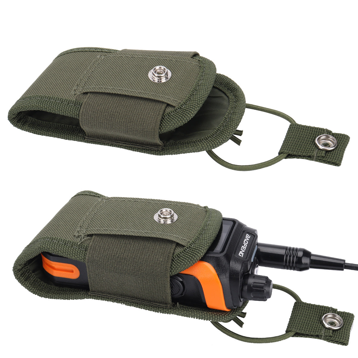 Tactical Walkie Talkie Pouch Oxford Molle Radio Pouch Holder Pocket Portable Outdoor Hunting Sports Waist Bag Interphone Holster