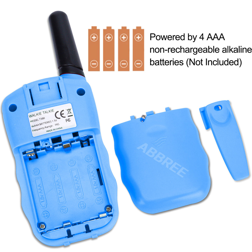 2PCS AIRITON T-388 Kids Walkie Talkie PMR/FRS Mini Handheld Transceiver Long Range Birthday Gifts for Outdoor Adventures Hiking
