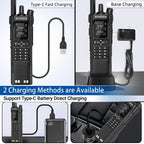 Baofeng DM-32 Upgrade Battery GPS APRS AES256 Encryption DMR Digital Analog UHF VHF Dual Band 8W Air Band FM Walkie Talkie DM-32UV