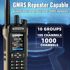 BAOFENG GM‑32 GMRS Handheld Two Way Radio Repeater‑Capable GMRS Walkie Talkie NOAA Weather Alert USB‑C Rechargeable VOX Handheld Radio