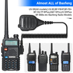 ABBREE AR-850 Speaker Mic Walkie Talkie Volume Adjustable IP54 Waterproof Compatible With Baofeng UV-5R UV-39 BF-888S Ham Radio