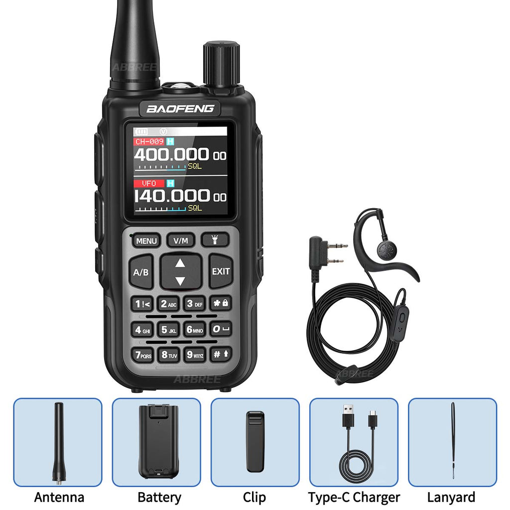 BAOFENG MINI 5 Walkie Talkie 2200mAh Battery APP Bluetooth Programming Long Range Dual PTT Newly Upgraded UV-5R MINI Ham Radio