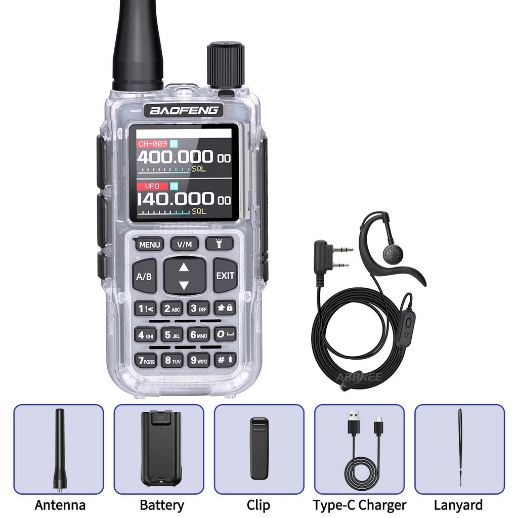 BAOFENG MINI 5 New Upgrade Walkie Talkie Wireless Copy Frequency 2200mAh Battery Bluetooth APP Programming UV-5R Mini Ham Radio