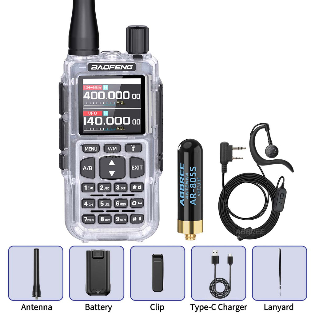 BAOFENG MINI 5 New Upgrade Walkie Talkie Wireless Copy Frequency 2200mAh Battery Bluetooth APP Programming UV-5R Mini Ham Radio