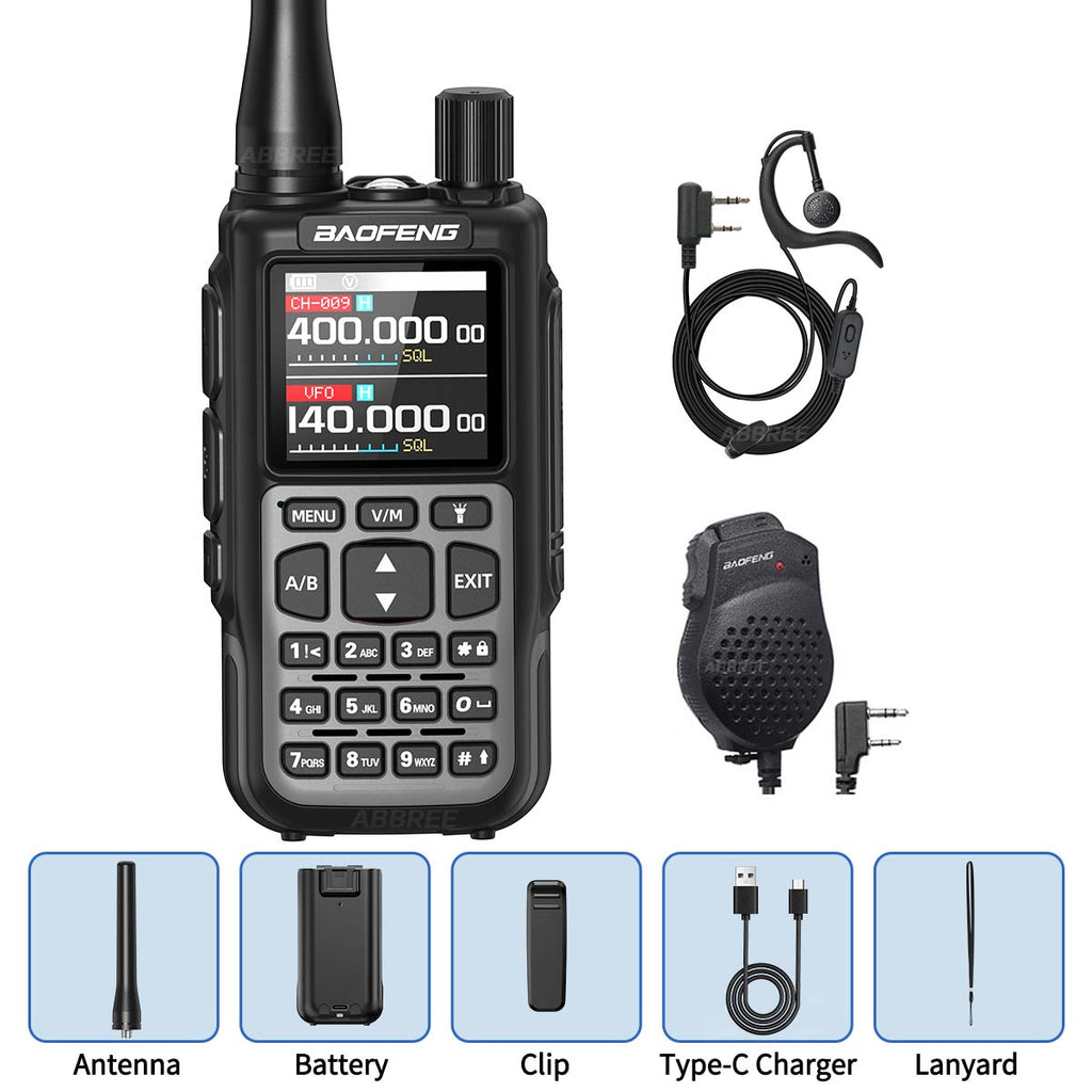 BAOFENG MINI 5 Walkie Talkie 2200mAh Battery APP Bluetooth Programming Long Range Dual PTT Newly Upgraded UV-5R MINI Ham Radio