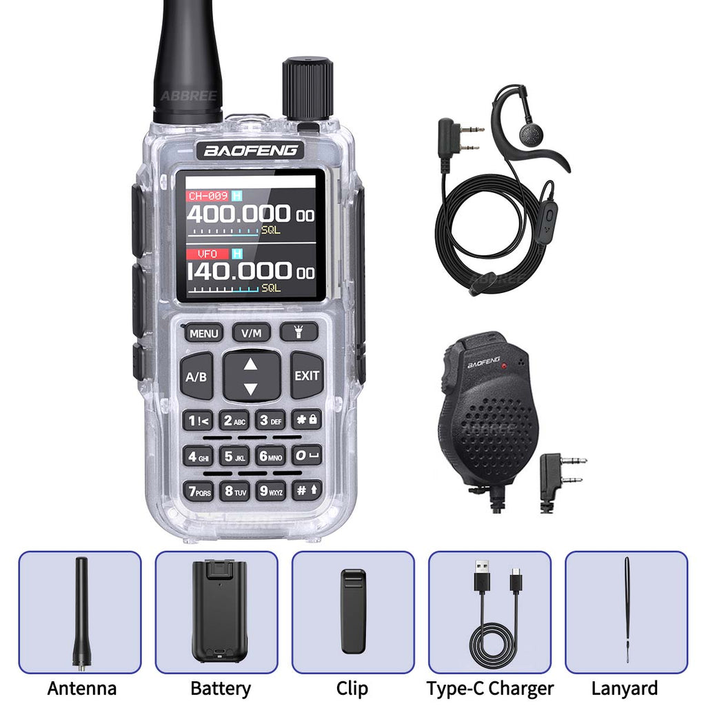 BAOFENG MINI 5 New Upgrade Walkie Talkie Wireless Copy Frequency 2200mAh Battery Bluetooth APP Programming UV-5R Mini Ham Radio