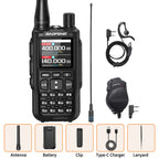Baofeng Mini 5 Walkie Talkie Upgrade 5R Mini Bluetooth Programming Wireless Copy Frequency Full Band Type-C Long Range Ham Radio