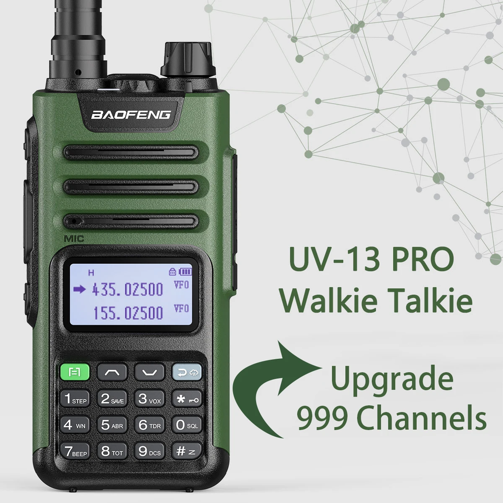 BaoFeng UV-13 PRO V1 V2 High Power Multi Band Walkie Talkie Type C Charger Long Range UV-13 UV-5R Transceiver Ham Two Way Radio