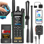 BAOFENG GM‑32 GMRS Walkie Talkie Long Range Two‑Way Radio NOAA Scan USB‑C Charging for Outdoor Off‑Road Trucking Camping