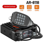 ABBREE AR-8118 GMRS Mobile Radio 25W Long Range GMRS Repeater Capable Base Two Way Radio NOAA Emergency 200 Channels with Cigar DC Adatper,VOX,Dual PTT,for Car Truck Off Road Overlanding Gear