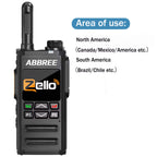 ABBREE GP-268 Network Walkie Talkie Zello Global POC Radio Wireless Unlimited distance SIM Card 4G Android Bluetooth Ham Radio