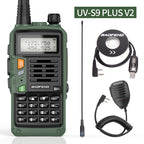 BAOFENG UV-S9 Plus V2 10W Powerful Handheld UHF VHF Dual Band Long Range Waterproof Walkie Talkie Ham Two Way Radio
