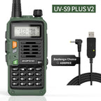 BAOFENG UV-S9 Plus V2 10W Powerful Handheld UHF VHF Dual Band Long Range Waterproof Walkie Talkie Ham Two Way Radio