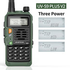 BAOFENG UV-S9 Plus V2 10W Powerful Handheld UHF VHF Dual Band Long Range Waterproof Walkie Talkie Ham Two Way Radio