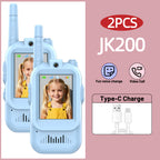 AIRITON Children's Video Walkie Talkies 2 Pack Rechargeable 2-inch High-definition Screen Voice Changer For Kids Gift Boys Girls