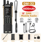 BAOFENG Digital Walkie Talkie DM-32 DMR | Upgraded 3800mAh Battery GPS | Dual Time Slot Air Band APRS For UV-5R UV-32 Ham Radio