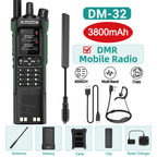 Baofeng DMR DM-32 3200mAh Digital Walkie Talkie GPS Dual Mode Analog TDMA Dual Time Slot AM FM APRS Digital Call Ham Radio DM-1701 UV-32