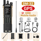 BAOFENG Digital Walkie Talkie DM-32 DMR | Upgraded 3800mAh Battery GPS | Dual Time Slot Air Band APRS For UV-5R UV-32 Ham Radio
