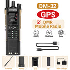 BAOFENG Digital Walkie Talkie DM-32 DMR | Upgraded 3800mAh Battery GPS | Dual Time Slot Air Band APRS For UV-5R UV-32 Ham Radio