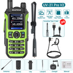 Baofeng UV-21 Pro Wireless Copy Frequency VHF UHF Powerful Waterproof V2 Long Range UV-32 Long Range Type-C Two Way Ham Radio
