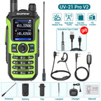 Baofeng UV-21 Pro Wireless Copy Frequency VHF UHF Powerful Waterproof V2 Long Range UV-32 Long Range Type-C Two Way Ham Radio