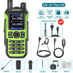 Baofeng UV-21 Pro Wireless Copy Frequency VHF UHF Powerful Waterproof V2 Long Range UV-32 Long Range Type-C Two Way Ham Radio
