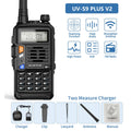 Baofeng 10W Walkie Talkie UV-S9 PLUS Dual Band Tri Power Long Range High Power UV-S9 Upgrade UV 5R PLUS Ham Two Way Radio