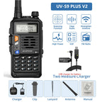 Baofeng 10W Walkie Talkie UV-S9 PLUS Dual Band Tri Power Long Range High Power UV-S9 Upgrade UV 5R PLUS Ham Two Way Radio