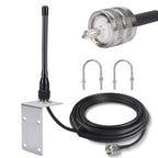 ABBREE X107M Marine Radio Antenna VHF PL-259 Connector 50W Max Power High Gain with RG-58U Low Loss Cable for Ship-to-Ship