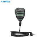 Abbree AR-780 PTT Remote Waterproof Speaker Mic Microphone for Two Way Radio Kenwood TYT Baofeng UV-5R 888S UV-82 Walkie Talkie