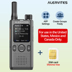 Baofeng AT1 POC Walkie Talkie Free Unlimited Data EU/US Worldwide Communication Phone Group Setting Portable 4G/5G Two Way Radio