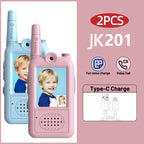 AIRITON JK201 Kids Video Walkie Talkie Rechargeable Indoor Outdoor One-Click Call Essential for Camping Hiking Adventures gift