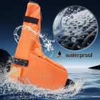 ABBREE PT-17 Large Capacity Waterproof Walkie Talkie Carry Bag Fashion Orange L Shape Lightweight Portable Adjustable Chest Bag